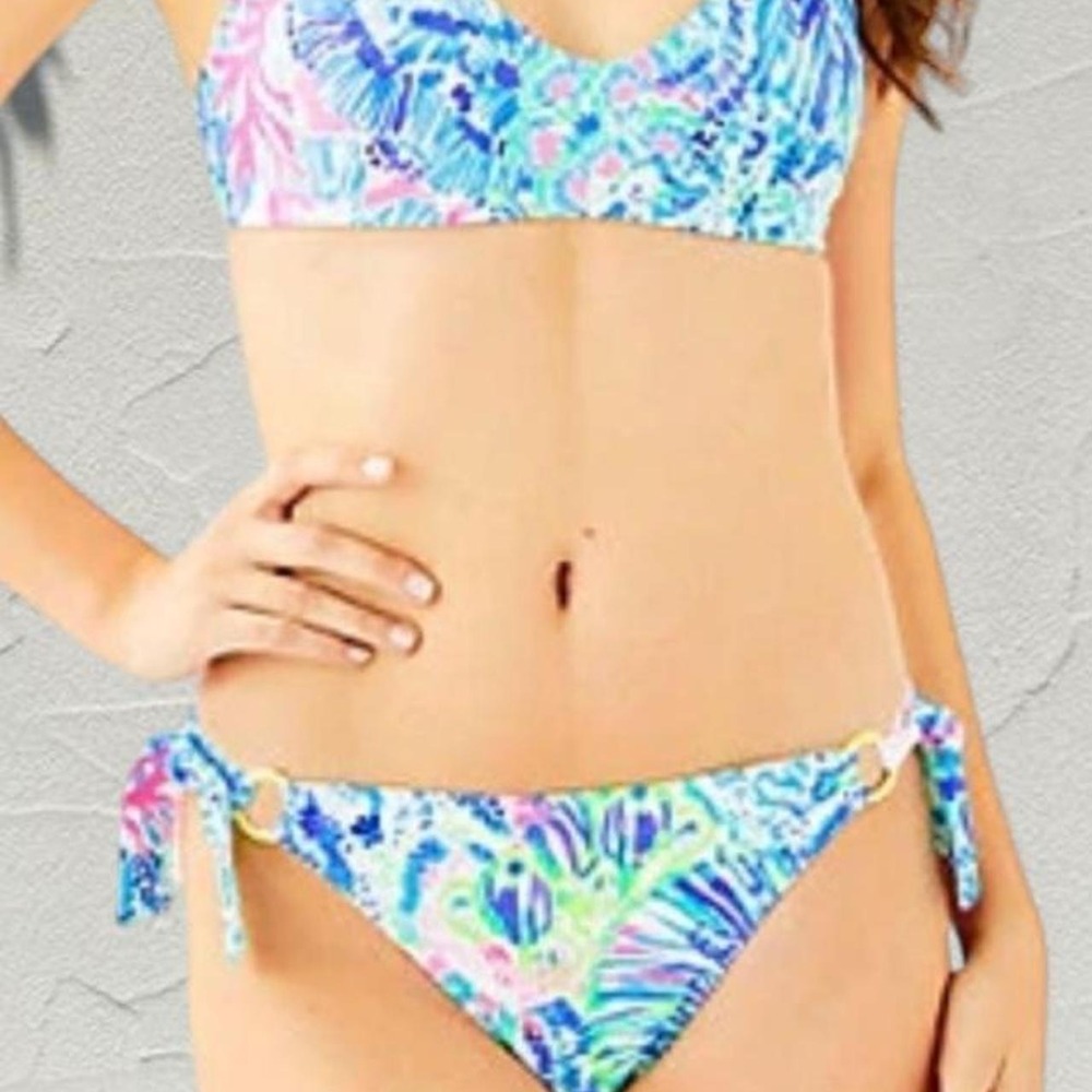 NWT Lilly Pulitzer Laelia side tie bikini bottoms